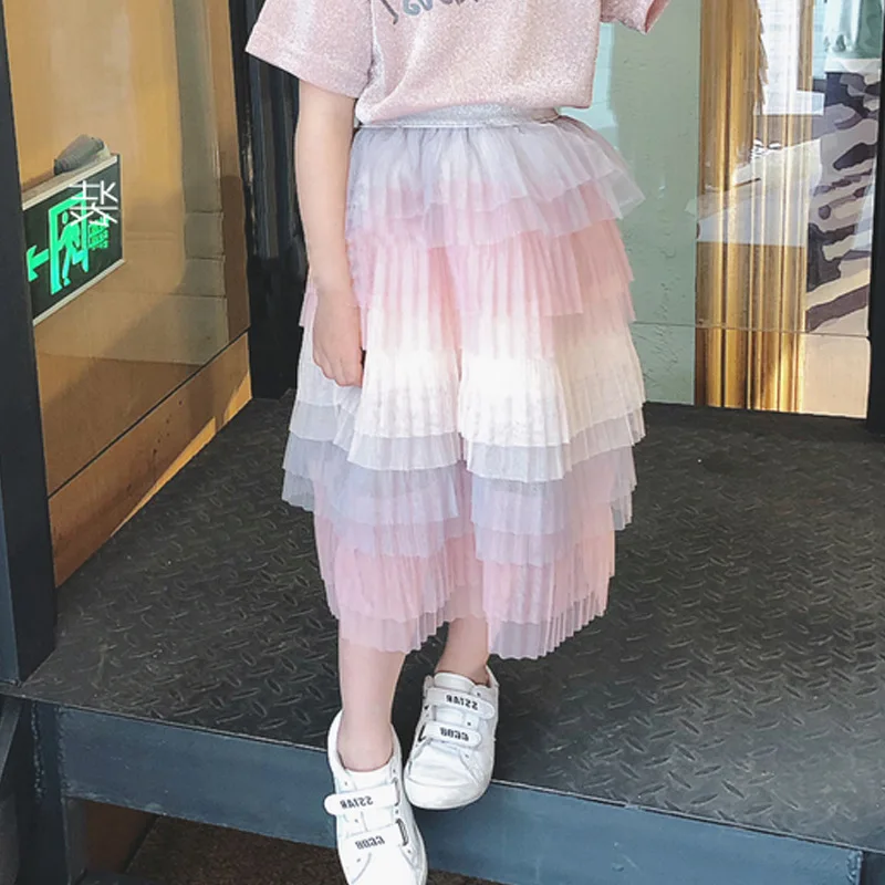 Kids Rainbow Skirts 2019 Spring Summer Children Girl Clothing Fashion Long Colorful Princess Skirts Party Skirt For 2-8Years
Kids Rainbow Skirts 2019 Spring Summer Children Girl Clothing Fashion Long Colorful Princess Skirts Party Skirt For 2-8Years