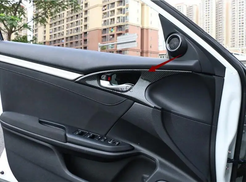 Нержавеющая сталь внутренняя дверная ручка Чаша колодка для отделки наклейки для HONDA CIVIC 2016 2017 автомобильный Стайлинг 
Нержавеющая сталь внутренняя дверная ручка Чаша колодка для отделки наклейки для HONDA CIVIC 2016 2017 автомобильный Стайлинг