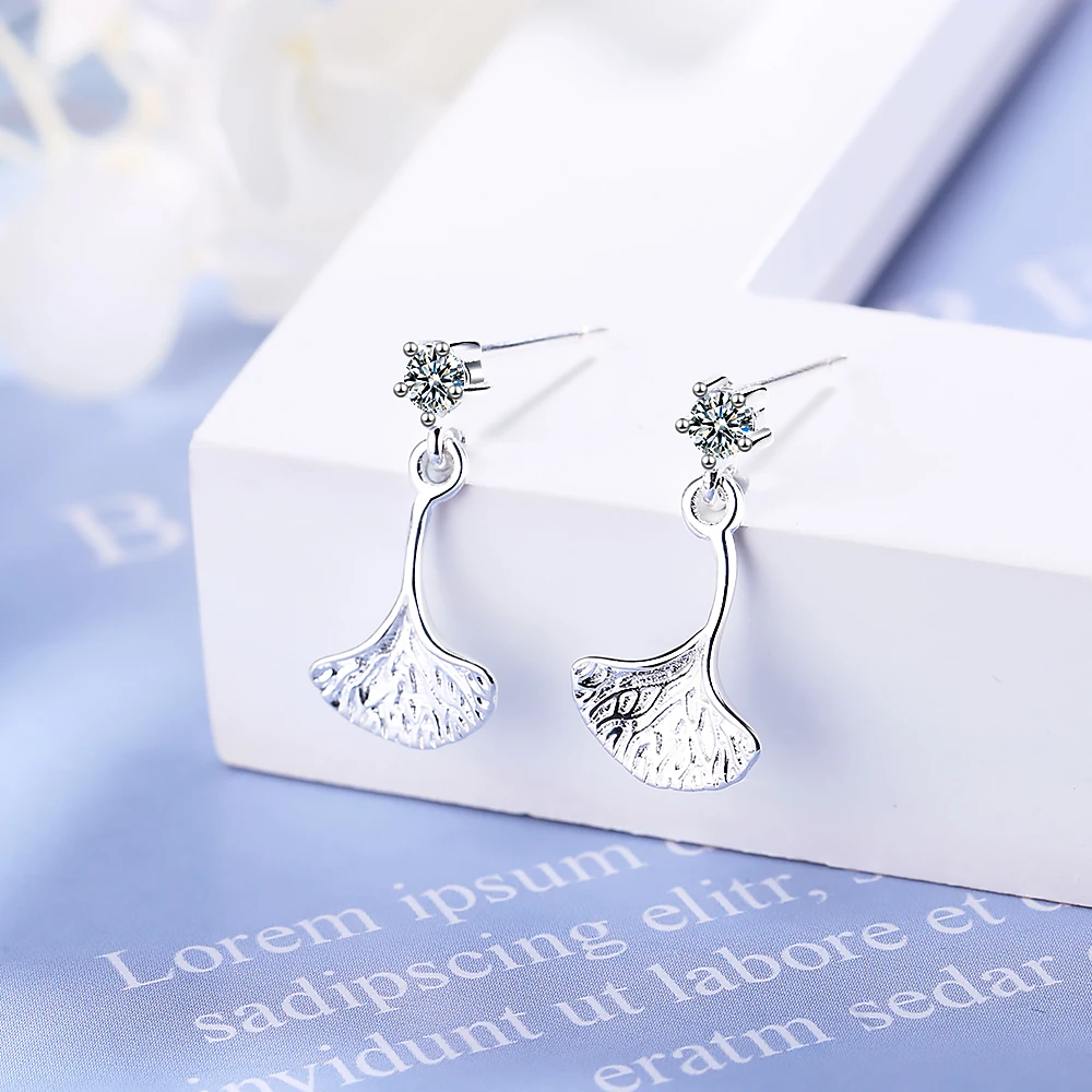 Женские серьги Ginkgo из стерлингового серебра 925 пробы, модные женские серьги для девушек
Женские серьги Ginkgo из стерлингового серебра 925 пробы, модные женские серьги для девушек