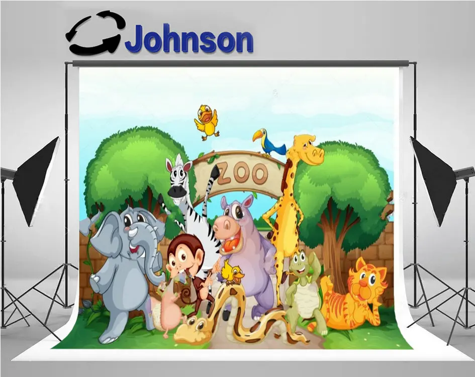 zoo Animals Tiger monkey elephant giraffe hippo jungle safari background Computer print party photo backdrop
zoo Animals Tiger monkey elephant giraffe hippo jungle safari background Computer print party photo backdrop