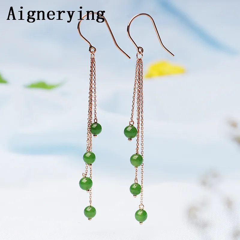 18K Gold Earings Certificate natural Green jade gift with box stud Earing hoop jewelry
18K Gold Earings Certificate natural Green jade gift with box stud Earing hoop jewelry