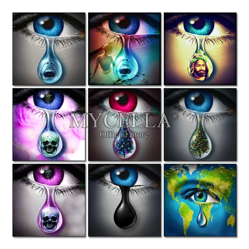 5D DIY Diamond Painting Cross Stitch Eyes Tear Diamond Embroidery Full Round Rhinestone Diamond Mosaic Big Eyes Home Decor Gift
5D DIY Diamond Painting Cross Stitch Eyes Tear Diamond Embroidery Full Round Rhinestone Diamond Mosaic Big Eyes Home Decor Gift