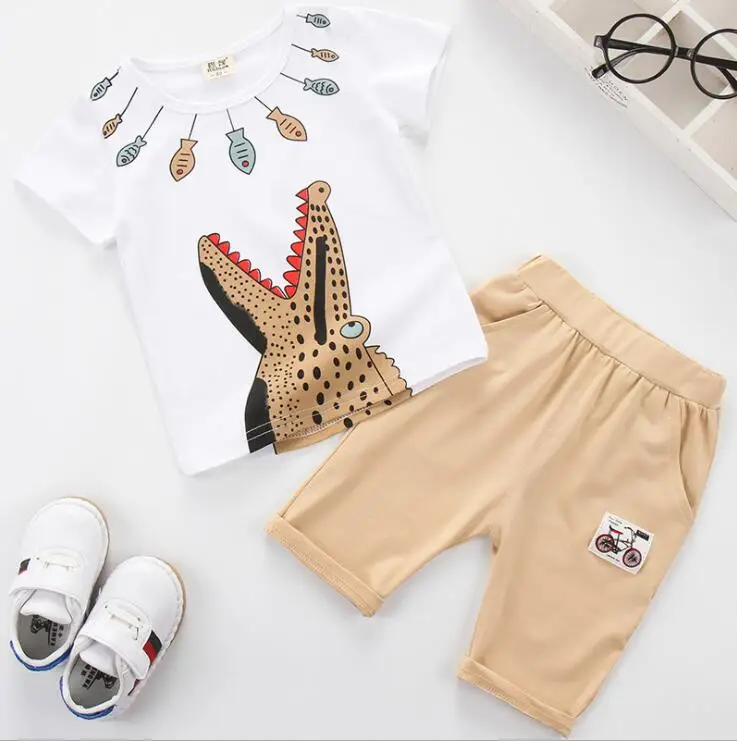Toddler Kids Clothes Baby Boy Outfits Cartoon Print Short Sleeve T-shirt Tops+Shorts Pants Set 2018 New Summer Children Clothing
Toddler Kids Clothes Baby Boy Outfits Cartoon Print Short Sleeve T-shirt Tops+Shorts Pants Set 2018 New Summer Children Clothing