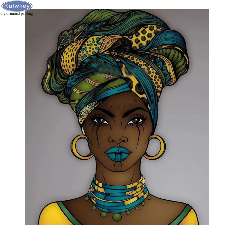 5D DIY Diamond Painting African woman Diamond Mosaic Full Square/Round Diamond Embroidery Rhinestones Home Decor Needlework
5D DIY Diamond Painting African woman Diamond Mosaic Full Square/Round Diamond Embroidery Rhinestones Home Decor Needlework