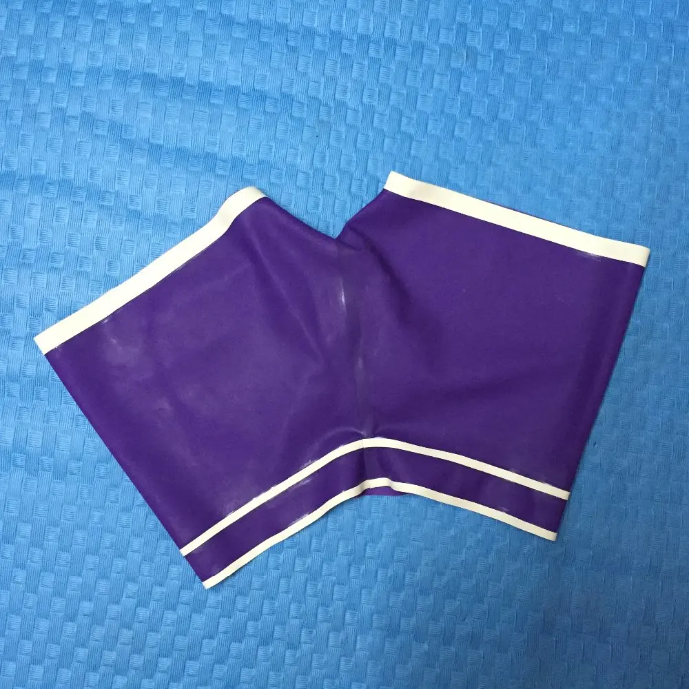 2018 New Fashion Latex Hot Pants Quality Latex handmade Underwear Sexy Shorts Purple Color With Constract Trim
2018 New Fashion Latex Hot Pants Quality Latex handmade Underwear Sexy Shorts Purple Color With Constract Trim
