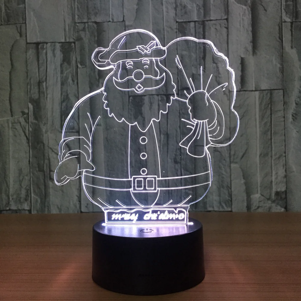 Santa Claus 3D Illusion LED Animal Table Lamp Night Light 7 Color Change Living Room Light 3d Led Bulbing Lamp As Christma Gift
Santa Claus 3D Illusion LED Animal Table Lamp Night Light 7 Color Change Living Room Light 3d Led Bulbing Lamp As Christma Gift