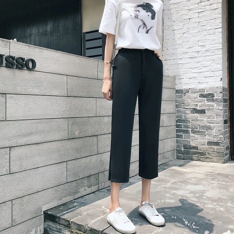 Wide Leg Pants For Women Summer High Waisted Casual Loose Solid Color Calf Length Female Thin Capris Trousers Plus Size 3XL
Wide Leg Pants For Women Summer High Waisted Casual Loose Solid Color Calf Length Female Thin Capris Trousers Plus Size 3XL