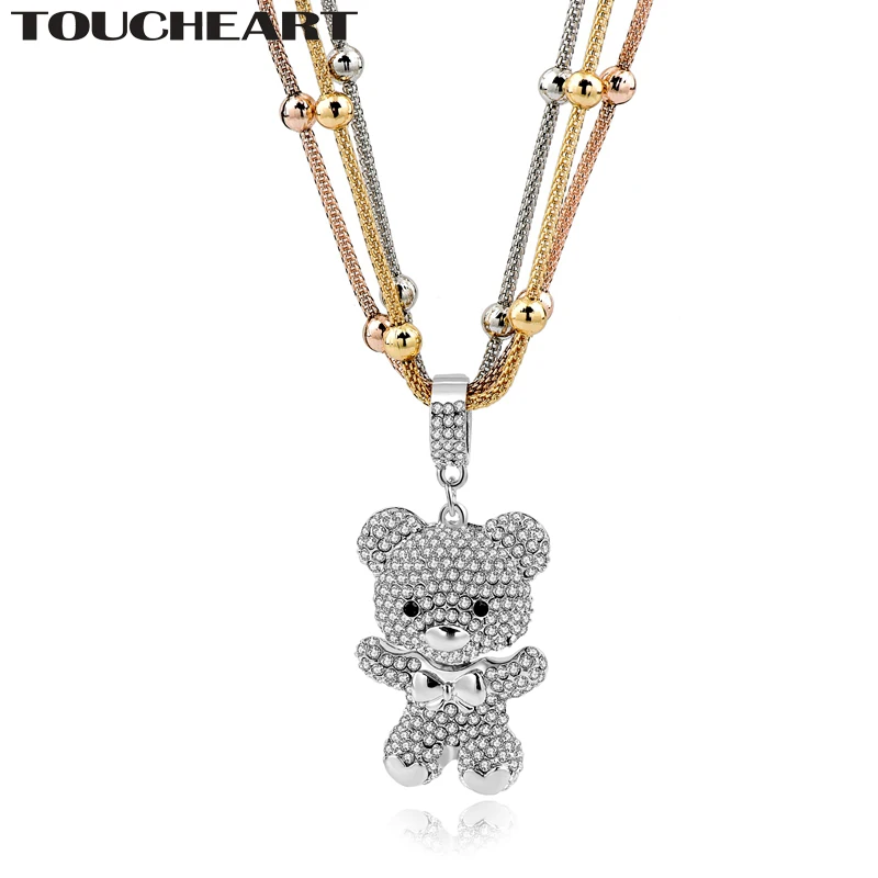 TOUCHEART Love Gold color Statement Necklaces For Women Crystal Bear Beads Long Pendant & Necklace Vintage Jewelry SNE150786
TOUCHEART Love Gold color Statement Necklaces For Women Crystal Bear Beads Long Pendant & Necklace Vintage Jewelry SNE150786