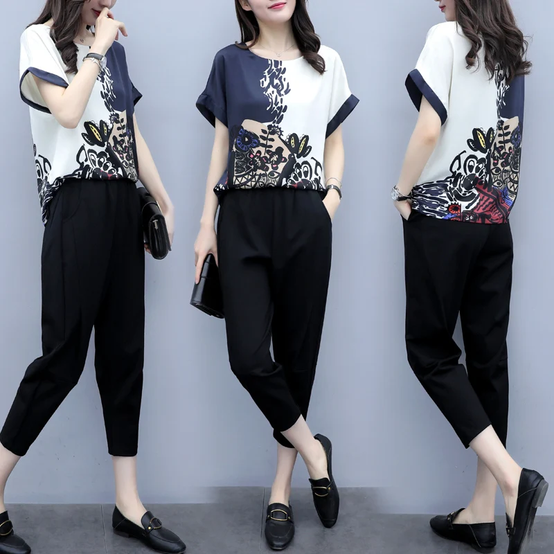 Floral Print Tracksuit Women Casual Women 2 Piece Set Top And Pants Leisure Women's Summer Suit Ensemble Femme Deux Pieces
Floral Print Tracksuit Women Casual Women 2 Piece Set Top And Pants Leisure Women's Summer Suit Ensemble Femme Deux Pieces
