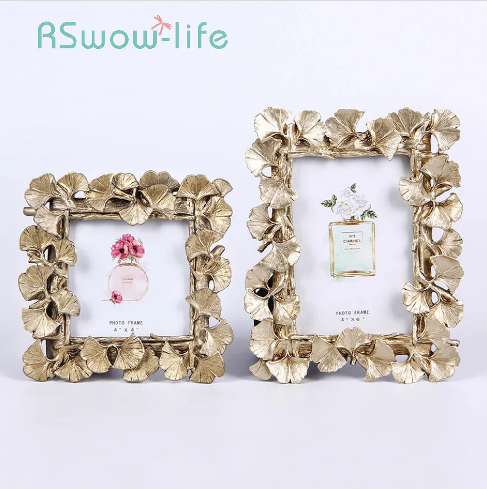 Creative Ginkgo Leaf Resin Picture Frames Wedding Photography European Vintage Resin Photo Frame Decoration For Home Decor
Creative Ginkgo Leaf Resin Picture Frames Wedding Photography European Vintage Resin Photo Frame Decoration For Home Decor