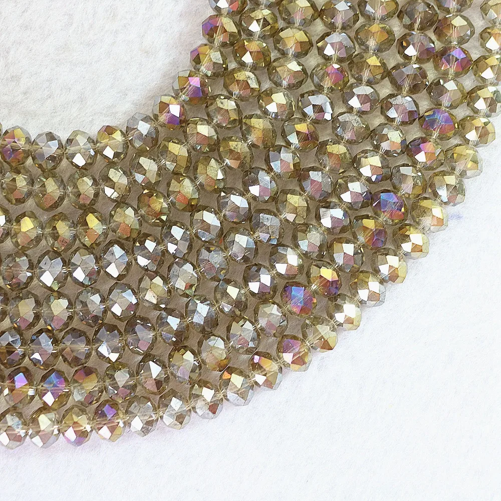 New gray crystal glass AB color 3x4mm 4x6mm 5x8mm 8x10mm rondelle faceted top quality loose beads B682
New gray crystal glass AB color 3x4mm 4x6mm 5x8mm 8x10mm rondelle faceted top quality loose beads B682