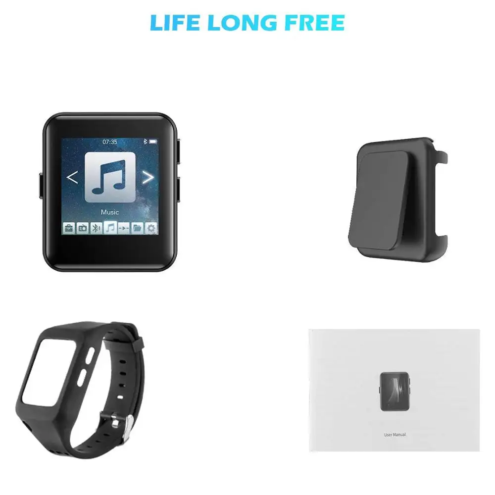 Bluetooth MP3 Player Touch Screen 8G/16G Clip MP3 Player for Running, Jogging Supports FM, Video, Stopwatch for Kids and Adults
Bluetooth MP3 Player Touch Screen 8G/16G Clip MP3 Player for Running, Jogging Supports FM, Video, Stopwatch for Kids and Adults