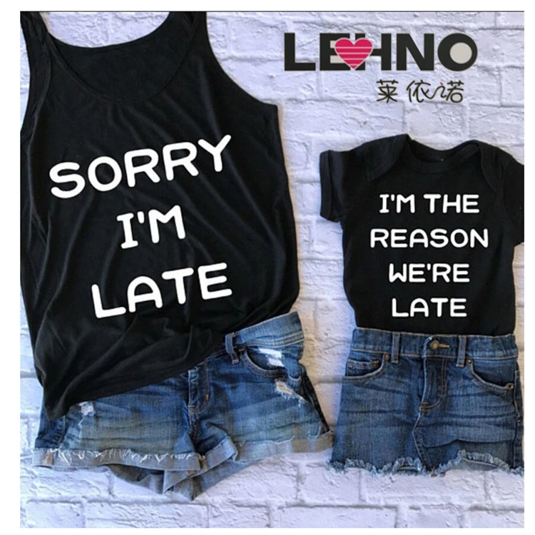 Family Look Loose I am Late Print T-shirt Casual Short Sleeve T-shirt Tops Shirts Matching Outfits
Family Look Loose I am Late Print T-shirt Casual Short Sleeve T-shirt Tops Shirts Matching Outfits