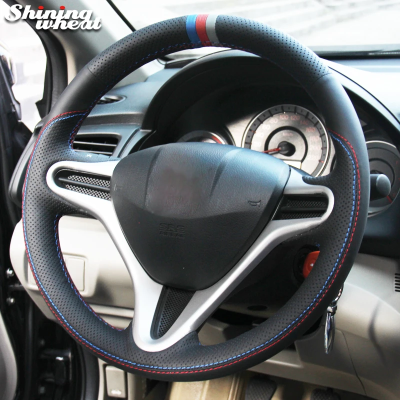 Hand Sew Black Leather Blue Red Gray Marker Car Steering Wheel Cover for Honda Fit 2009-2013 City Jazz
Hand Sew Black Leather Blue Red Gray Marker Car Steering Wheel Cover for Honda Fit 2009-2013 City Jazz