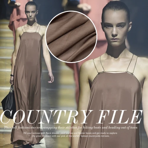Classic coffee colored silk and cotton fabric lining cloth shirt fabric color cloth Limited good soft waxy luster
Classic coffee colored silk and cotton fabric lining cloth shirt fabric color cloth Limited good soft waxy luster