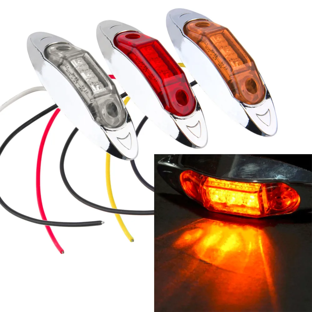 1Piece Waterproof 3LED DC12V 24V Trailer Truck Caravan AMBER LED Side Marker Light Lamp Car Side Marker Indicators Lights
1Piece Waterproof 3LED DC12V 24V Trailer Truck Caravan AMBER LED Side Marker Light Lamp Car Side Marker Indicators Lights