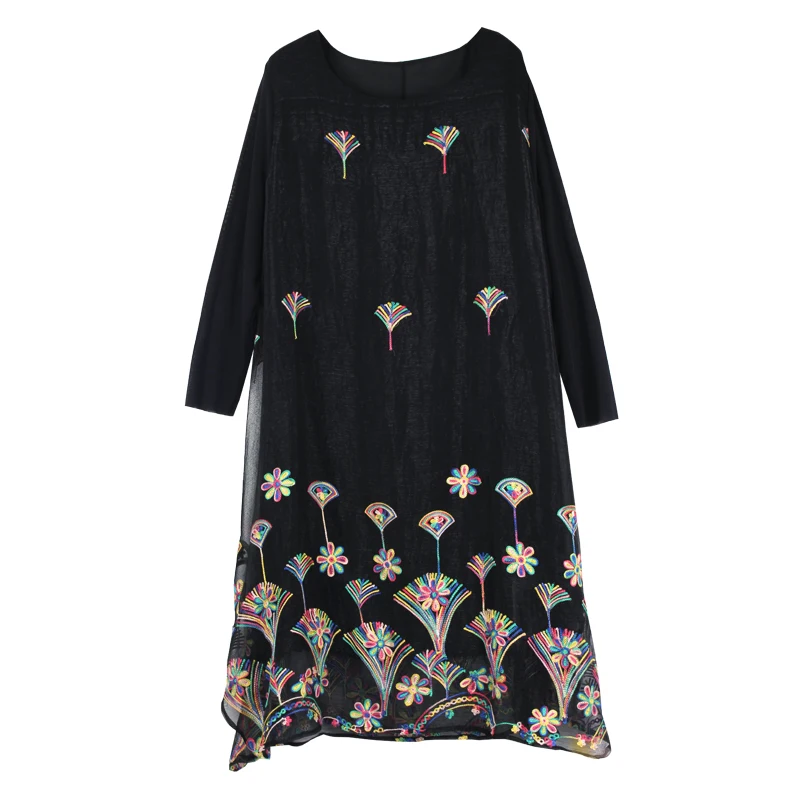 Chiffon Dress Summer Women Plus Size Red Emboridery Black Flower Print 2020 Woman Oversized Loose Casual Dresses Clothing Female
Chiffon Dress Summer Women Plus Size Red Emboridery Black Flower Print 2020 Woman Oversized Loose Casual Dresses Clothing Female