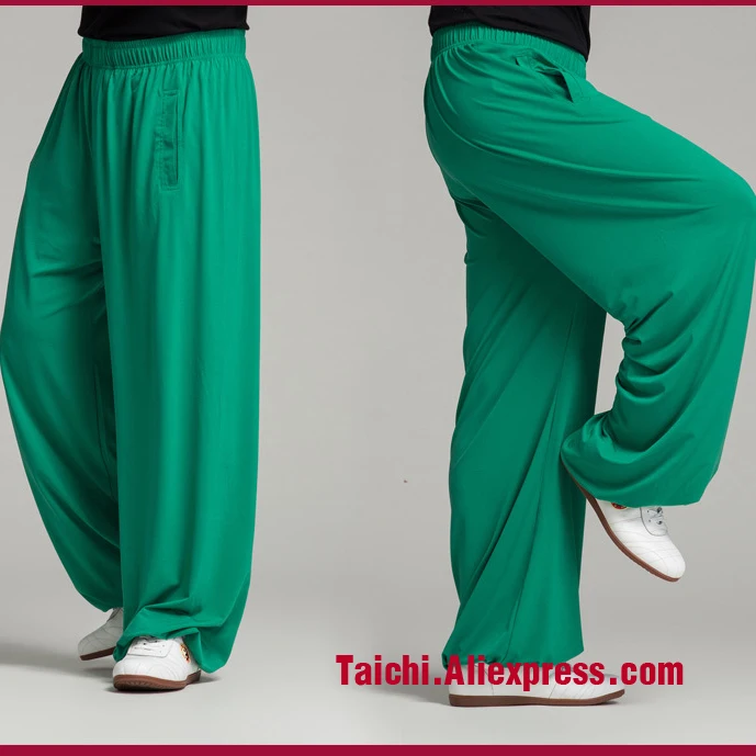 Брюки Tai Chi для мужчин и женщин брюки занятий кунг фу домашнего интерьера штаны
