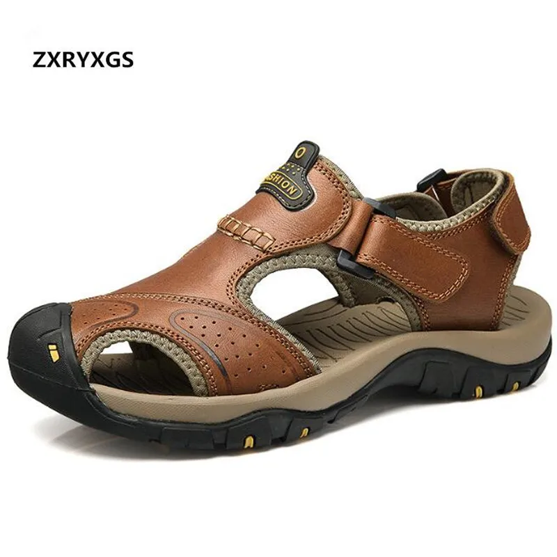 ZXRYXGS Brand Shoes Men Sandals 2021 New Summer Light Comfort Cowhide Leather Sandals Men Shoes Casual Shoes Fashion Sandals
ZXRYXGS Brand Shoes Men Sandals 2021 New Summer Light Comfort Cowhide Leather Sandals Men Shoes Casual Shoes Fashion Sandals