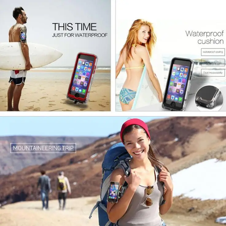 For Iphone 6 7 6S PLUS Case Swimming IP68 Waterproof Soft Silicone Full Protection Cover For iPhone X Phone Shell
For Iphone 6 7 6S PLUS Case Swimming IP68 Waterproof Soft Silicone Full Protection Cover For iPhone X Phone Shell
