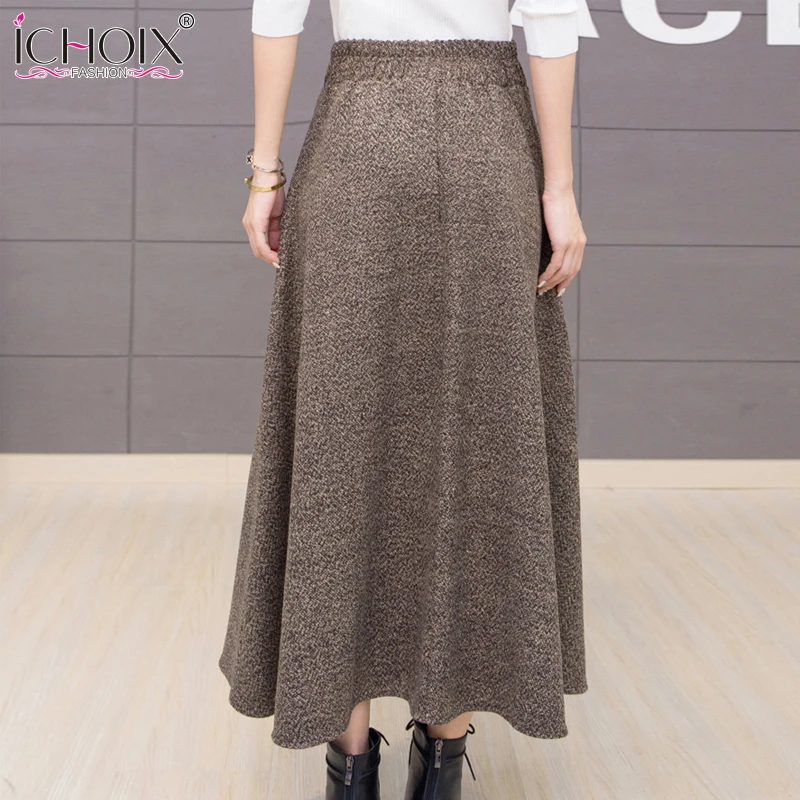 ICHOIX 2019 Autumn Winter Woolen Women Skirts Plus Size Wool Long Skirt Faldas Mujer High Waist Maxi Tutu Pleated Skirt Saias
ICHOIX 2019 Autumn Winter Woolen Women Skirts Plus Size Wool Long Skirt Faldas Mujer High Waist Maxi Tutu Pleated Skirt Saias