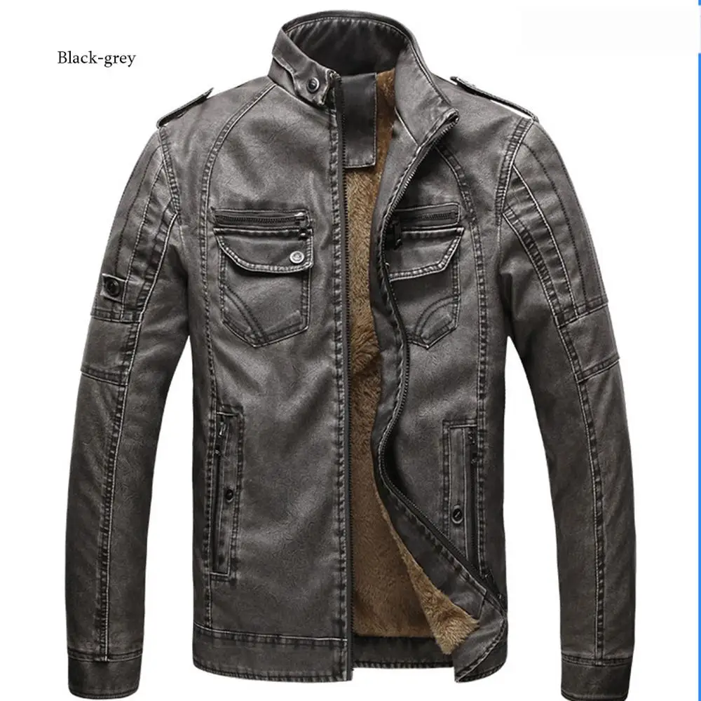 Hot Autumn And Winter men PU Faux leather jacket warm plus velvet coat casual men Windproof motorcycle outerwear
Hot Autumn And Winter men PU Faux leather jacket warm plus velvet coat casual men Windproof motorcycle outerwear