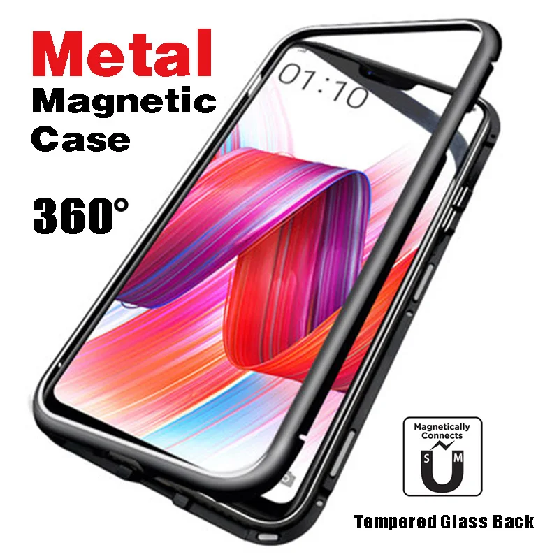 Newest Magnetic Adsorption Phone Case For iPhone X Xs Max Xr 8 7 6 s Plus Metal Magnet Adsorption Tempered Glass Flip Cover
Newest Magnetic Adsorption Phone Case For iPhone X Xs Max Xr 8 7 6 s Plus Metal Magnet Adsorption Tempered Glass Flip Cover