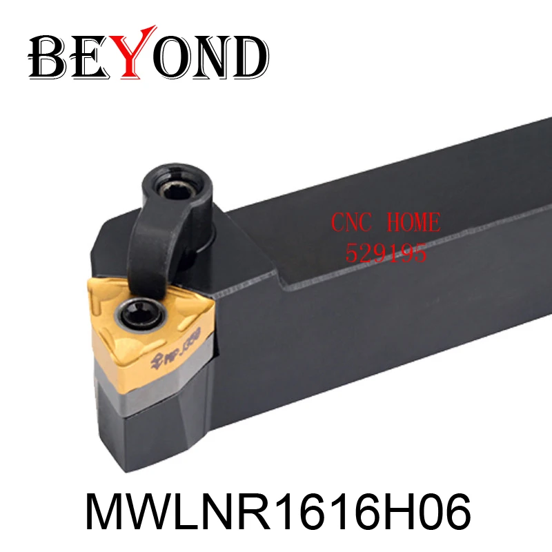 BEYOND MWLNR MWLNL MWLNR1616H06 MWLNL1616H06 16mm Lathe Tools CNC External Turning Tool Holder Tungsten Carbide Inserts
BEYOND MWLNR MWLNL MWLNR1616H06 MWLNL1616H06 16mm Lathe Tools CNC External Turning Tool Holder Tungsten Carbide Inserts