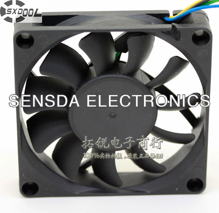 SXDOOL computer fan DF127015BU 7015 7cm 70mm 12V 0.8A PWM high-speed dual ball bearing server cooling cooler
SXDOOL computer fan DF127015BU 7015 7cm 70mm 12V 0.8A PWM high-speed dual ball bearing server cooling cooler