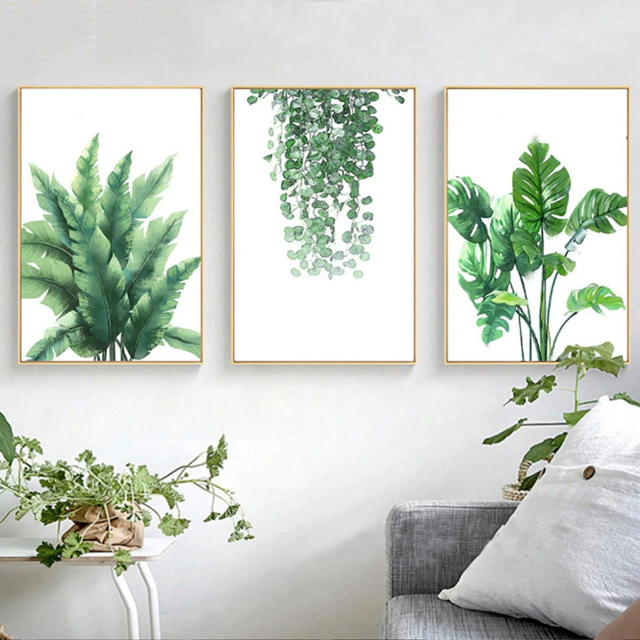 Nordic Fresh Green Leaves Plant Canvas Paintings Wall Art Poster Print Pictures for Living Room Home Bedroom Decoration No Frame
Nordic Fresh Green Leaves Plant Canvas Paintings Wall Art Poster Print Pictures for Living Room Home Bedroom Decoration No Frame