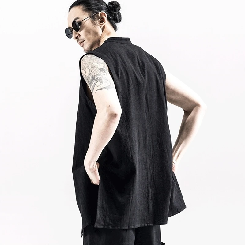 Vests for men waistcoat male linen clothing Japanese streetwear waistcoat men latest waistcoat designs for men KZ2008
Vests for men waistcoat male linen clothing Japanese streetwear waistcoat men latest waistcoat designs for men KZ2008