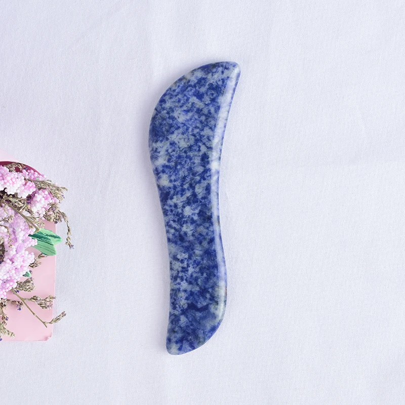 Jade Massage Face Gua Sha Scratch Natural Sodalite Foot Head Acupressure Point Massager Crystal Stone Therapy Health Care Tools
Jade Massage Face Gua Sha Scratch Natural Sodalite Foot Head Acupressure Point Massager Crystal Stone Therapy Health Care Tools