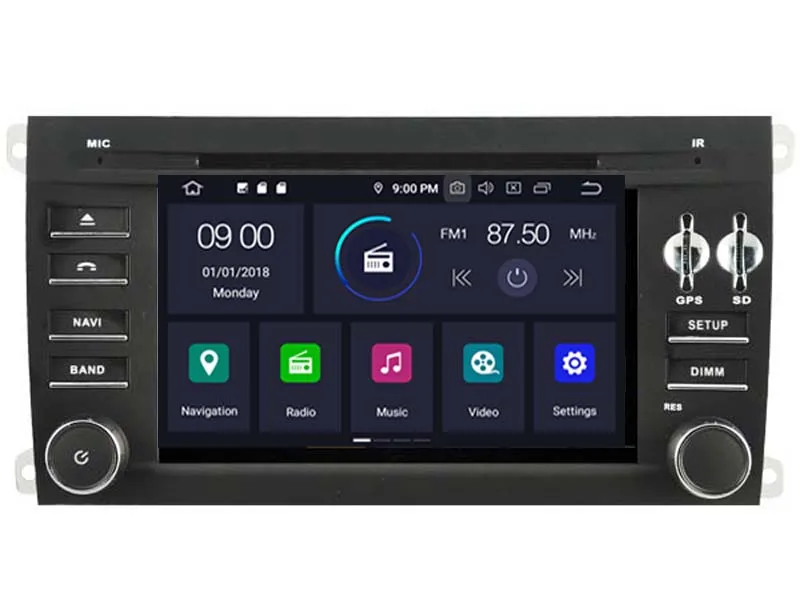 Android 9 0 автомобильный dvd плеер для PORSCHE CAYENNE 2006 2010 авто радио навигация NAV 2 GB ram + 16 FLASH