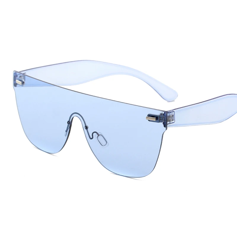retro rimless sunglasses women 2021 ladies fashion shades black yellow red large frameless sun glasses oculos de sol feminino | Аксессуары