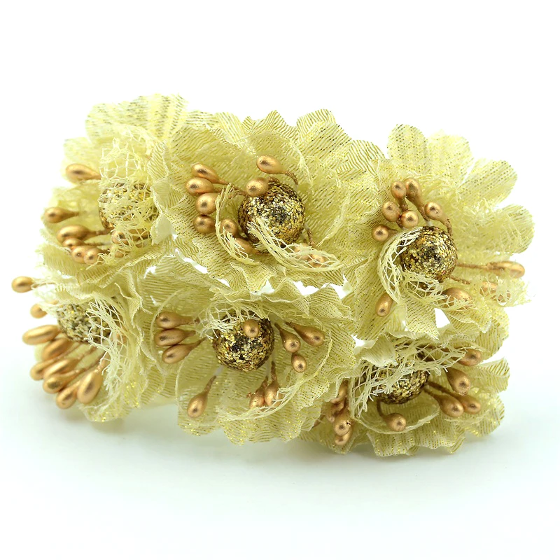 60pcs Gold Glitter Silk Artificial Flower Bouquet For Home Party Wedding Decoration Scrapbook Diy Handcarft Fake Flowers
60pcs Gold Glitter Silk Artificial Flower Bouquet For Home Party Wedding Decoration Scrapbook Diy Handcarft Fake Flowers