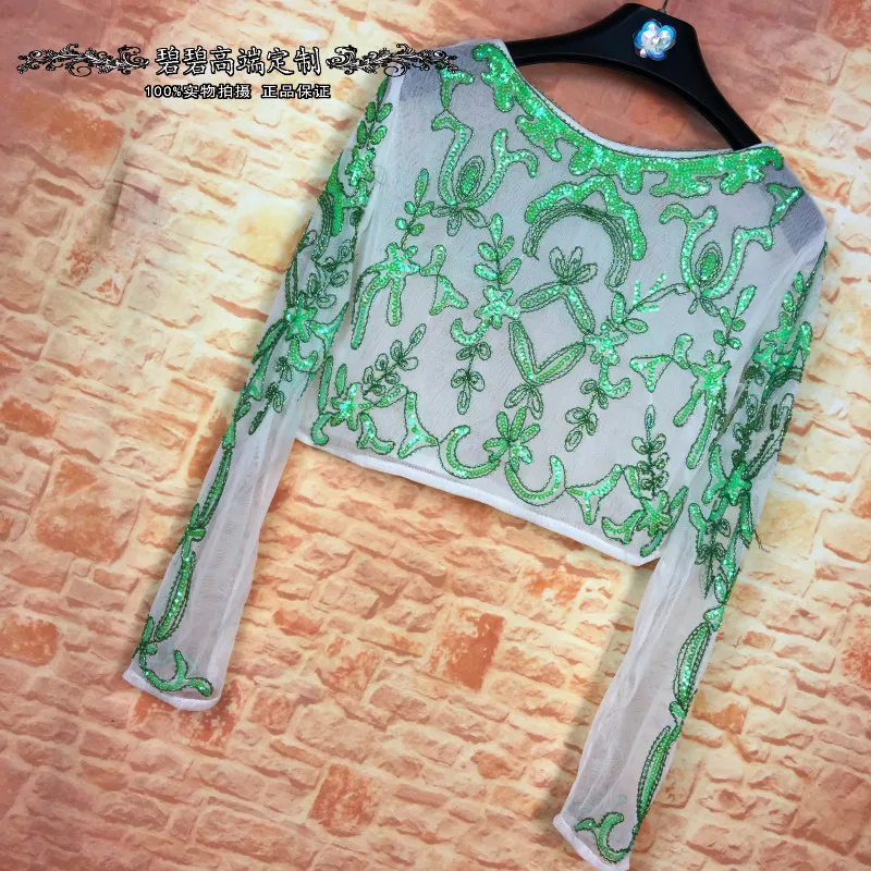 2019 Blusas Real Women Tops Body New Ultra-sparkling Round Neck Sleeve Cuffs Sexy High Waist Paragraph Dingzhu Yarn Lace Shirt
2019 Blusas Real Women Tops Body New Ultra-sparkling Round Neck Sleeve Cuffs Sexy High Waist Paragraph Dingzhu Yarn Lace Shirt