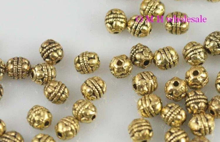 OMH wholesale Free ship 40pcs golden Tibetan Silver spacer beads Jewelry metal beads 6X6mm ZL520
OMH wholesale Free ship 40pcs golden Tibetan Silver spacer beads Jewelry metal beads 6X6mm ZL520