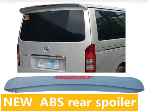 For TOYOTA Hiace Spoiler 2014-2016 High Quality ABS NEW Material Car Rear Wing roof spoiler with LED light and Primer Color
For TOYOTA Hiace Spoiler 2014-2016 High Quality ABS NEW Material Car Rear Wing roof spoiler with LED light and Primer Color