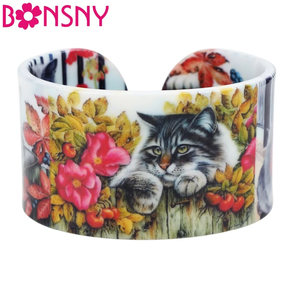 Bonsny Plastic Colorful Cat Kitten Bangles Bracelets Fashion Craft Jewelry For Women Girl Ladies Animal Accessories Wholesale
Bonsny Plastic Colorful Cat Kitten Bangles Bracelets Fashion Craft Jewelry For Women Girl Ladies Animal Accessories Wholesale