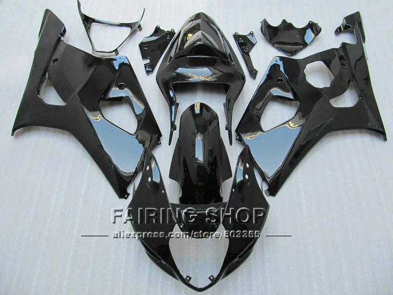 Injection molded fairing kit for Suzuki GSXR1000 2003 2004 glossy black bodywork fairings set GSXR 1000 03 04 YI50
Injection molded fairing kit for Suzuki GSXR1000 2003 2004 glossy black bodywork fairings set GSXR 1000 03 04 YI50