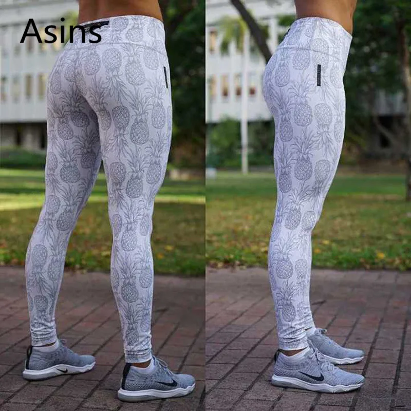 

Asins workout leggings 2019 new women casual digital print pineapple slim elastic force breathable fitness run motion leggings