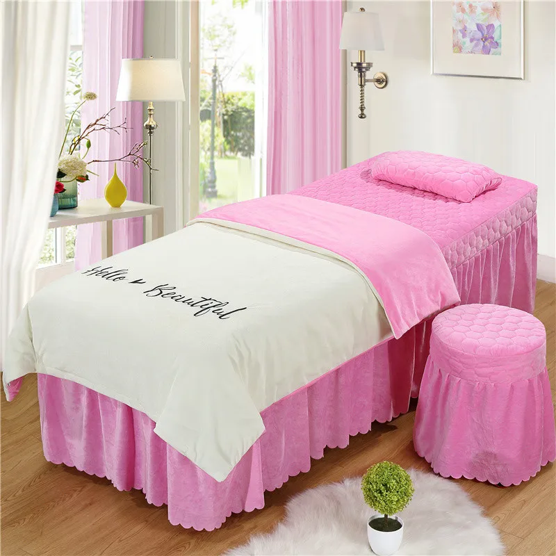 Beautiful Salon Bedding Sets Massage Spa Use Solid Color Embroidery Round Head Square 70x190cm Bed Skirt Dropshipping
Beautiful Salon Bedding Sets Massage Spa Use Solid Color Embroidery Round Head Square 70x190cm Bed Skirt Dropshipping