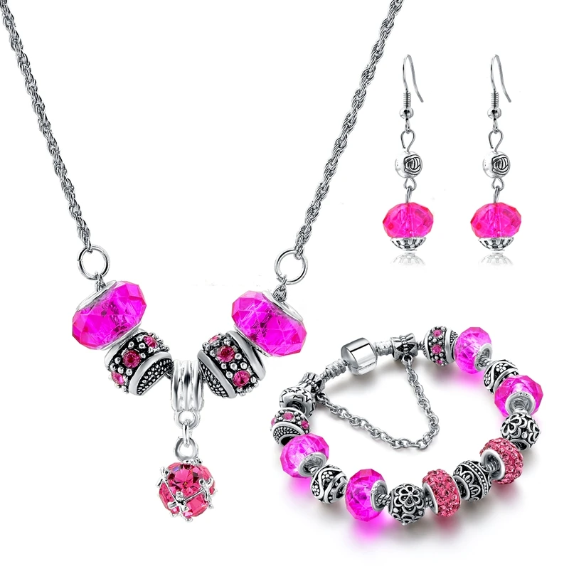 Szelam DIY Bracelet Jewelry Set For Women Charm Bracelets + Earrings + Necklaces Crystal Rhinestone Sets Woman SET190016
Szelam DIY Bracelet Jewelry Set For Women Charm Bracelets + Earrings + Necklaces Crystal Rhinestone Sets Woman SET190016