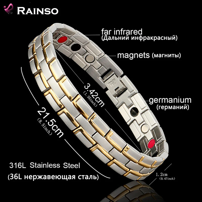Magnetic Bracelet homme Men/Woman 316L Stainless Steel 4 Health Care Elements Magnetic,FIR,Germanium Bracelet Viking 2021
Magnetic Bracelet homme Men/Woman 316L Stainless Steel 4 Health Care Elements Magnetic,FIR,Germanium Bracelet Viking 2021