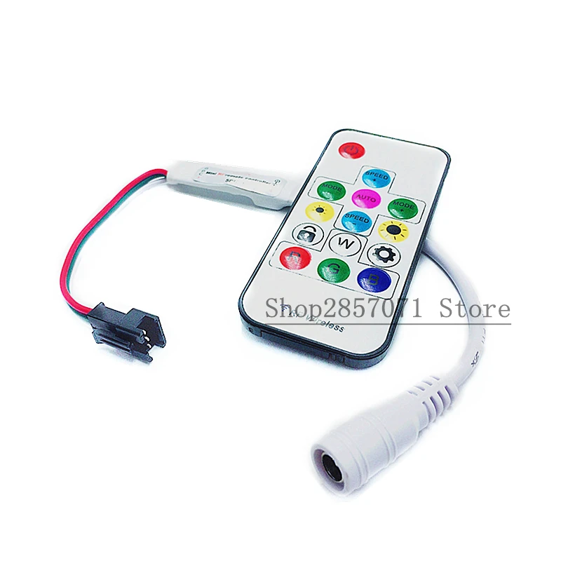 SP103E DC12V WS2801 WS2812B 2811 Мини цифровой RGB LED контроллер полосы 14Key RF беспроводной пульт