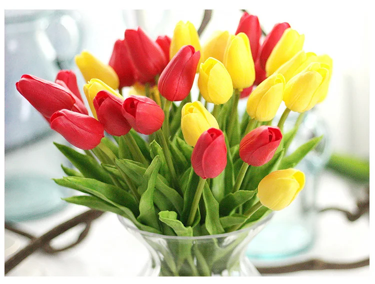 21PCS/LOT Pu Mini Tulip Flower Real Touch Wedding Flower Artificial Flower Silk Flowers Home Decoration Christmas Decorations
21PCS/LOT Pu Mini Tulip Flower Real Touch Wedding Flower Artificial Flower Silk Flowers Home Decoration Christmas Decorations