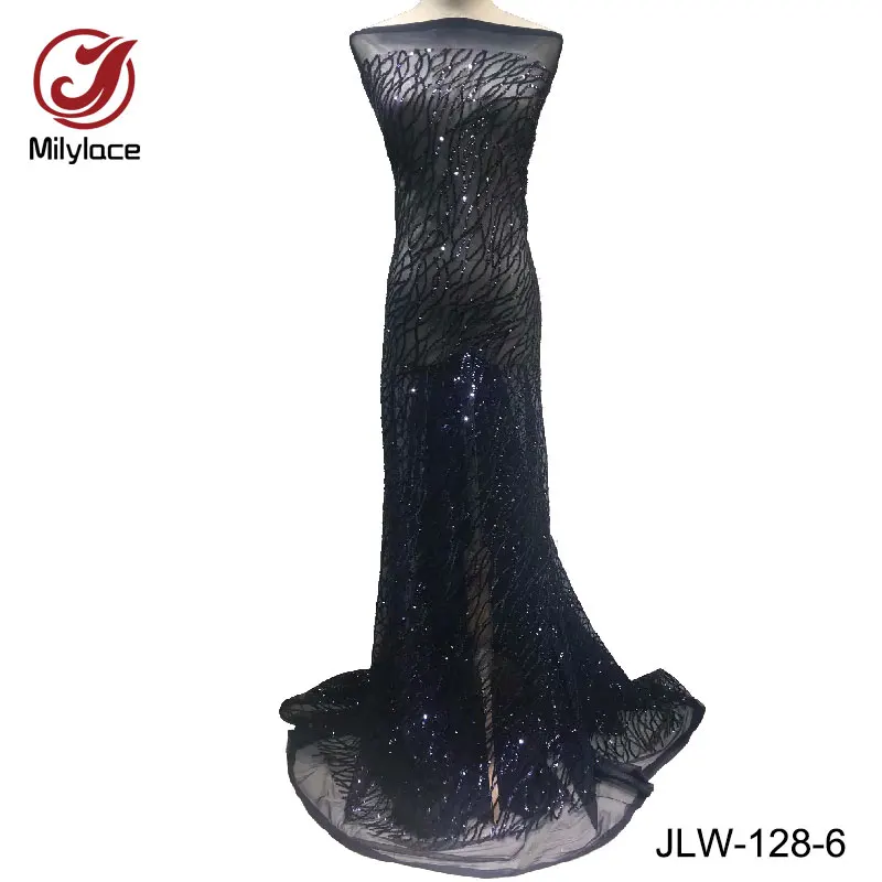 High quality african lace fabric with charming sequins bridal tulle lace materian wholesale net lace fabric for wedding JLW-128
High quality african lace fabric with charming sequins bridal tulle lace materian wholesale net lace fabric for wedding JLW-128
