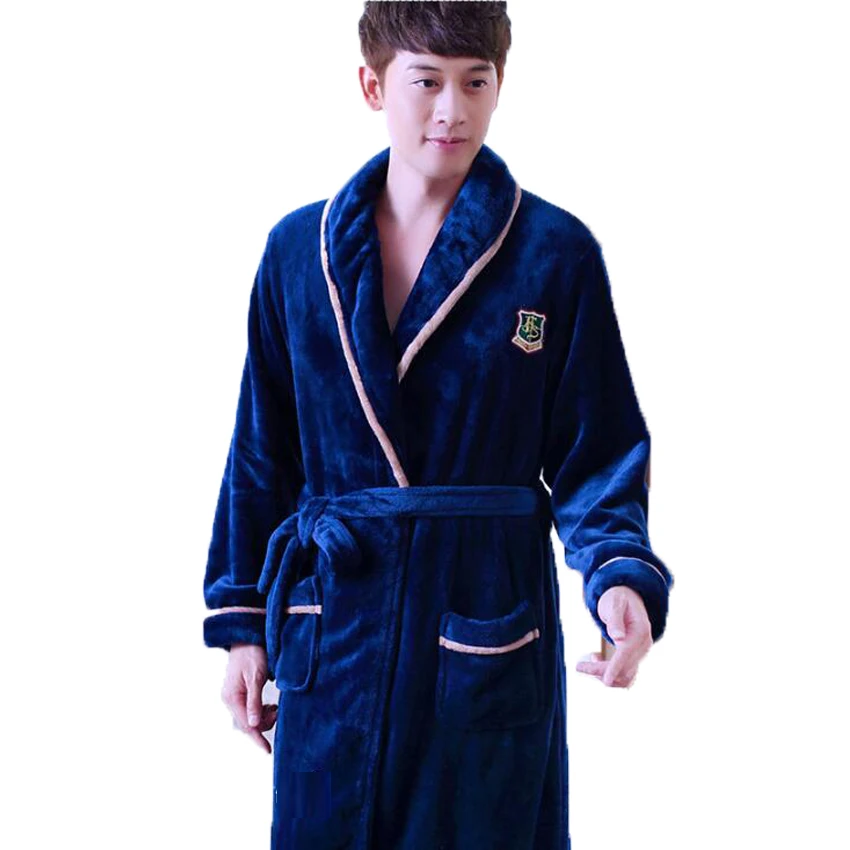 Winter Thickening Warm Flannel Hooded Bathrobe Men Dressing Gown Coral Fleece Bath Robe Male Sleepwear Nightgown Kimono Homme
Winter Thickening Warm Flannel Hooded Bathrobe Men Dressing Gown Coral Fleece Bath Robe Male Sleepwear Nightgown Kimono Homme