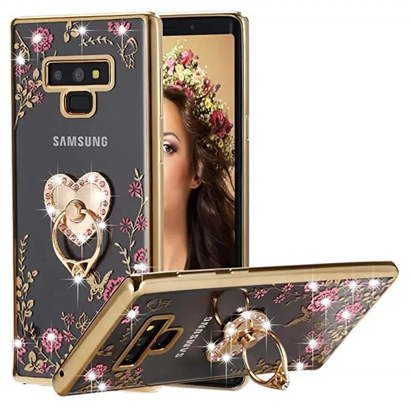 Note 9 8 5 4 Модный Блестящий сверкающий Мягкий ТПУ чехол для телефона Samsung Galaxy S8 S9 Plus J7
