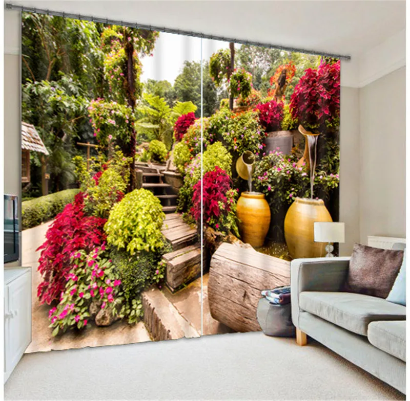 2017 Luxury Garden 3D Blackout Window Curtains For Kids Bedding room Living room Hotel Drapes Cortinas
2017 Luxury Garden 3D Blackout Window Curtains For Kids Bedding room Living room Hotel Drapes Cortinas